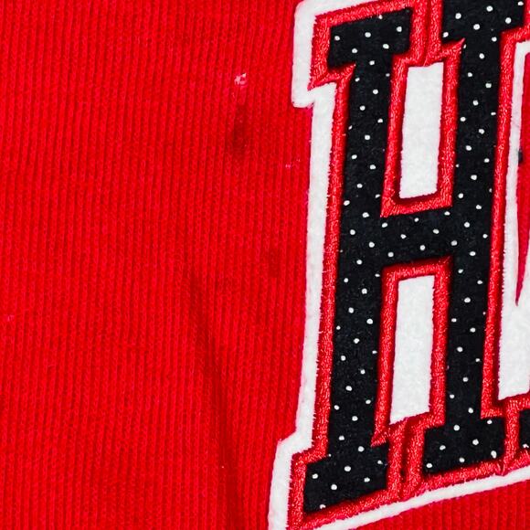 Vintage School Of Hard Knocks Hitmen Shirt XXL Red Hip Hop Streetwear 1990 Y2K - Picture 6 of 8